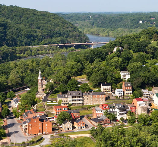 One of the oldest cities in West Virginia, Harpers Ferry