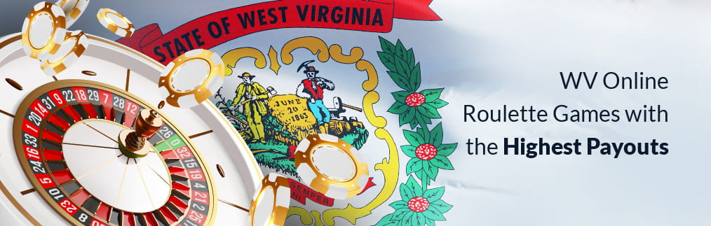 West Virginia coat of arms and roulette wheel