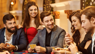 Players at Blackjack Table