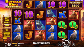 Buffalo King online slot available at Rush Games