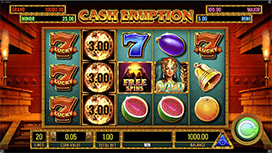 Cash Eruption online slot available at Betway