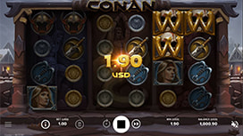 Conan online slot available at Harrah's