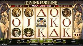 Divine Fortune online slot available at Hard Rock Bet