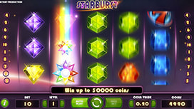 Starburst online slot available at Stardust