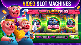 Three Lucky Pigs Online Slot Available at Hard Rock Games