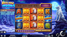 White Wolf Moon online slot available at Spin Palace Casino