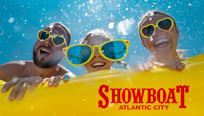 New awesome water slides available at the Showboat Resort in Atlantic City