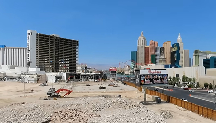 Demolition of the Tropicana Casino in Las Vegas