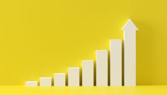 A bar chart showcasing the increase in New Jersey online gambling revenue